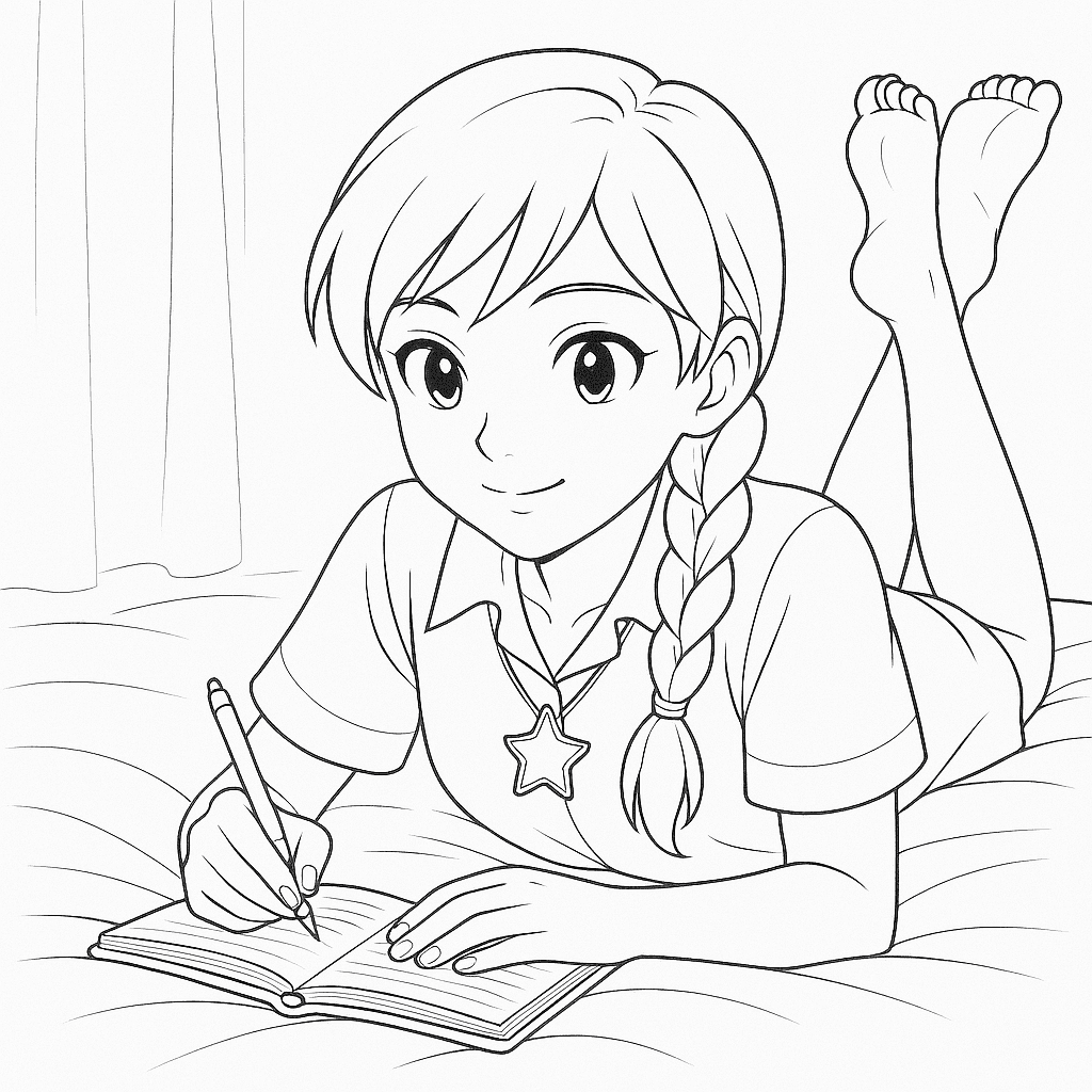 Andy coloring page