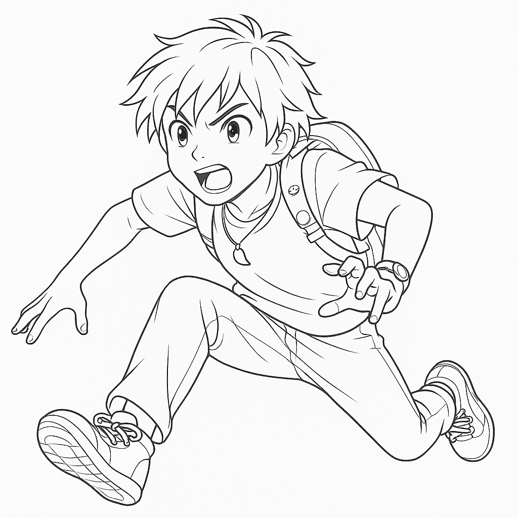 Mikey coloring page